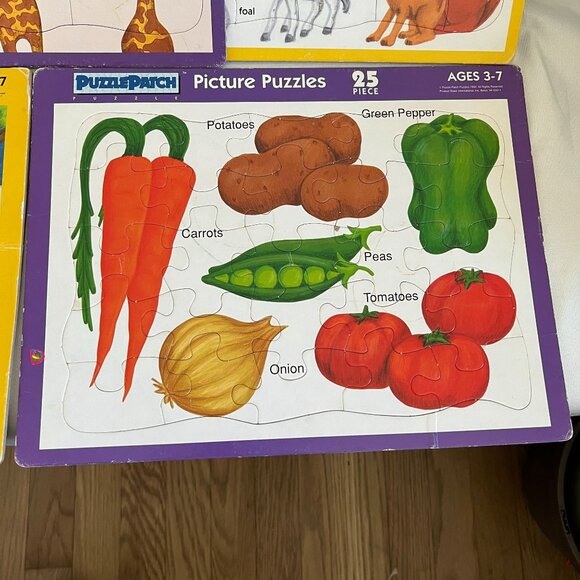 5 Puzzle Patch 25-Piece Educational Picture Puzzles Set For Kids Ages 3-7 Featur - Picture 3 of 6